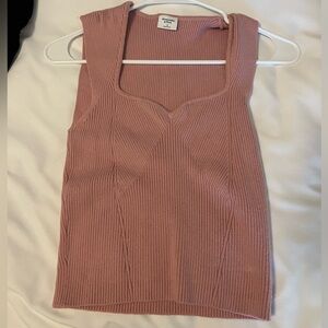 Abercrombie sweetheart sweater tank top